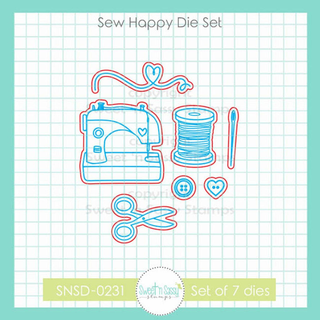 Sweet 'N Sassy Sew Happy Die Set snsd-0231