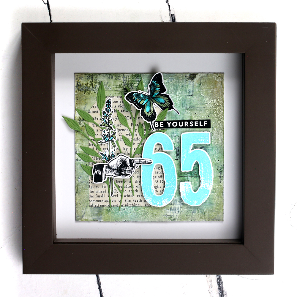 Simon Says Stamp Tim Holtz Paint By Number Bundle setpb24 65th Birthday Frame | color-code:ALT01