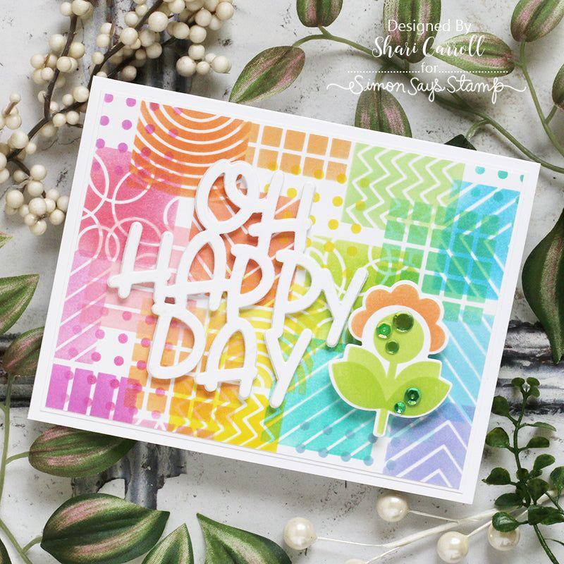 Simon Says Stamp Layered Pixie Flower Wafer Dies sssd112842c Out Of This World Happy Day Card | color-code:ALT03