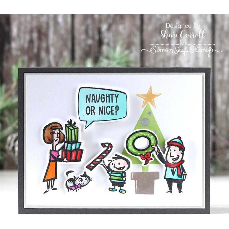 Simon Says Stamp Christmas Cartoons Wafer Dies sss473 DieCember Christmas Card