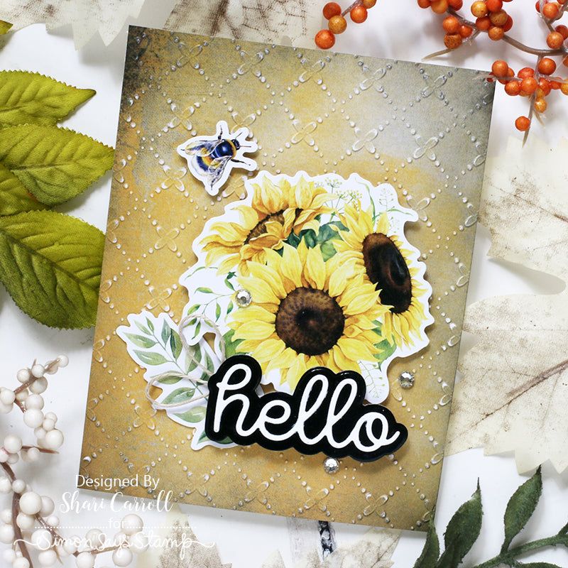 CZ Design Wafer Dies Scripty Hello czd208 Hello Card | color-code:ALT09