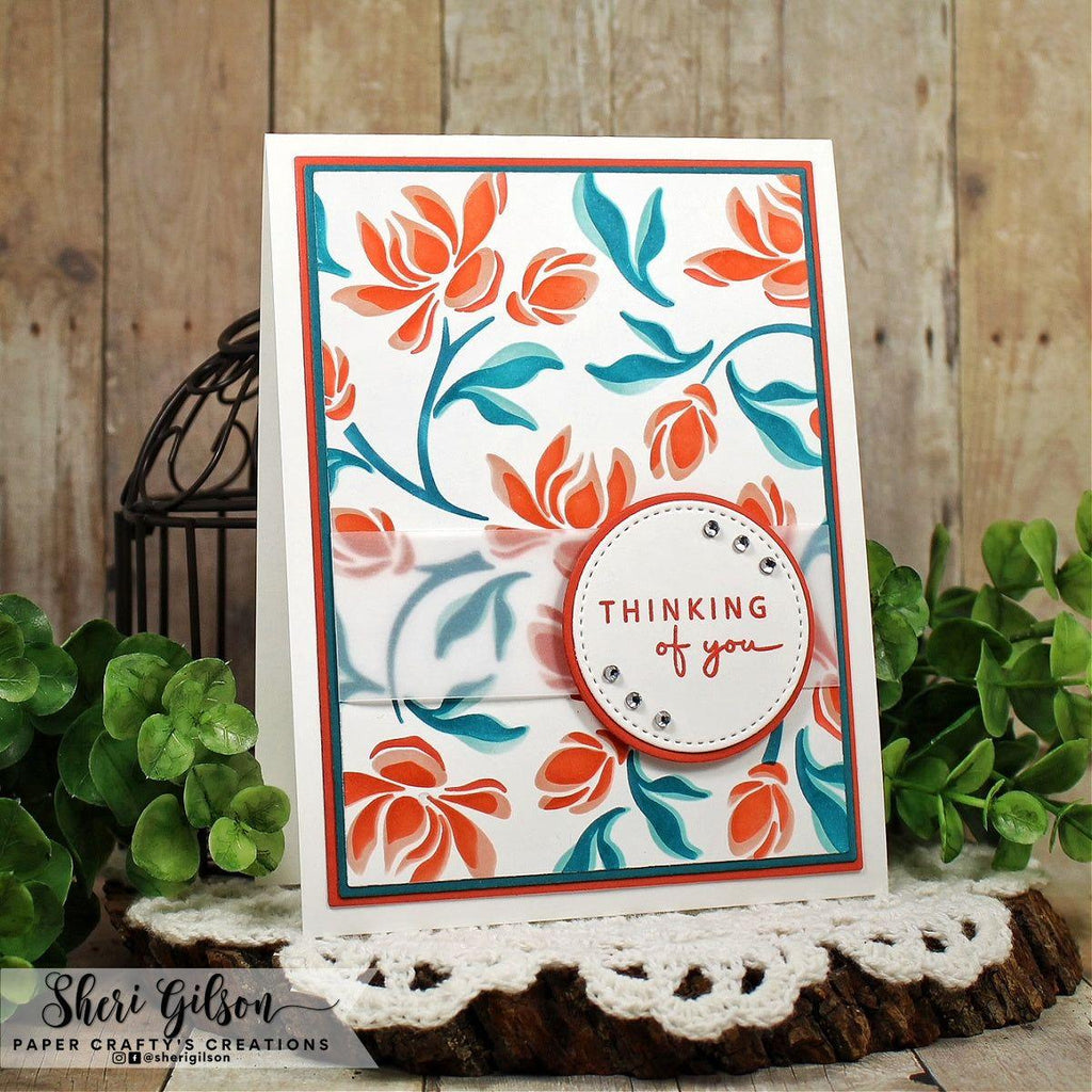 Gina K Designs Delicate Flowers Clear Stamps and Dies Bundle gkdie0420 Thinking of You