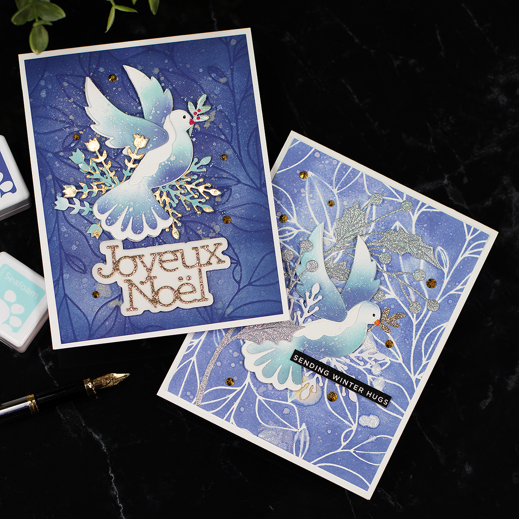 Simon Says Stamp Peaceful Dove Wafer Dies 1178sd Sweet Wishes Christmas Cards | color-code:ALT01