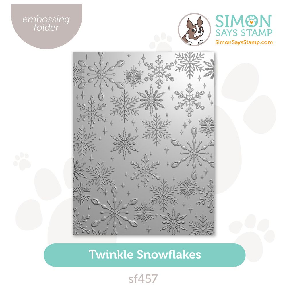 Simon Says Stamp Embossing Folder Twinkle Snowflakes sf457