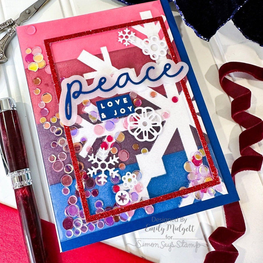 CZ Design Simple Peace Wafer Dies czd242 Stamptember Peace Card | color-code:ALT02