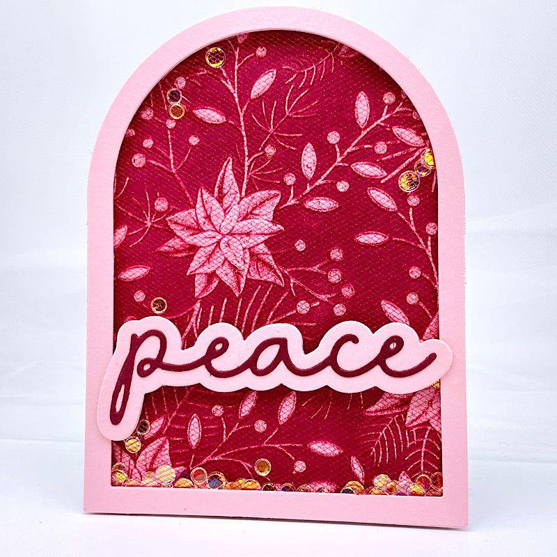 CZ Design Simple Peace Wafer Dies czd242 Stamptember Peace Card