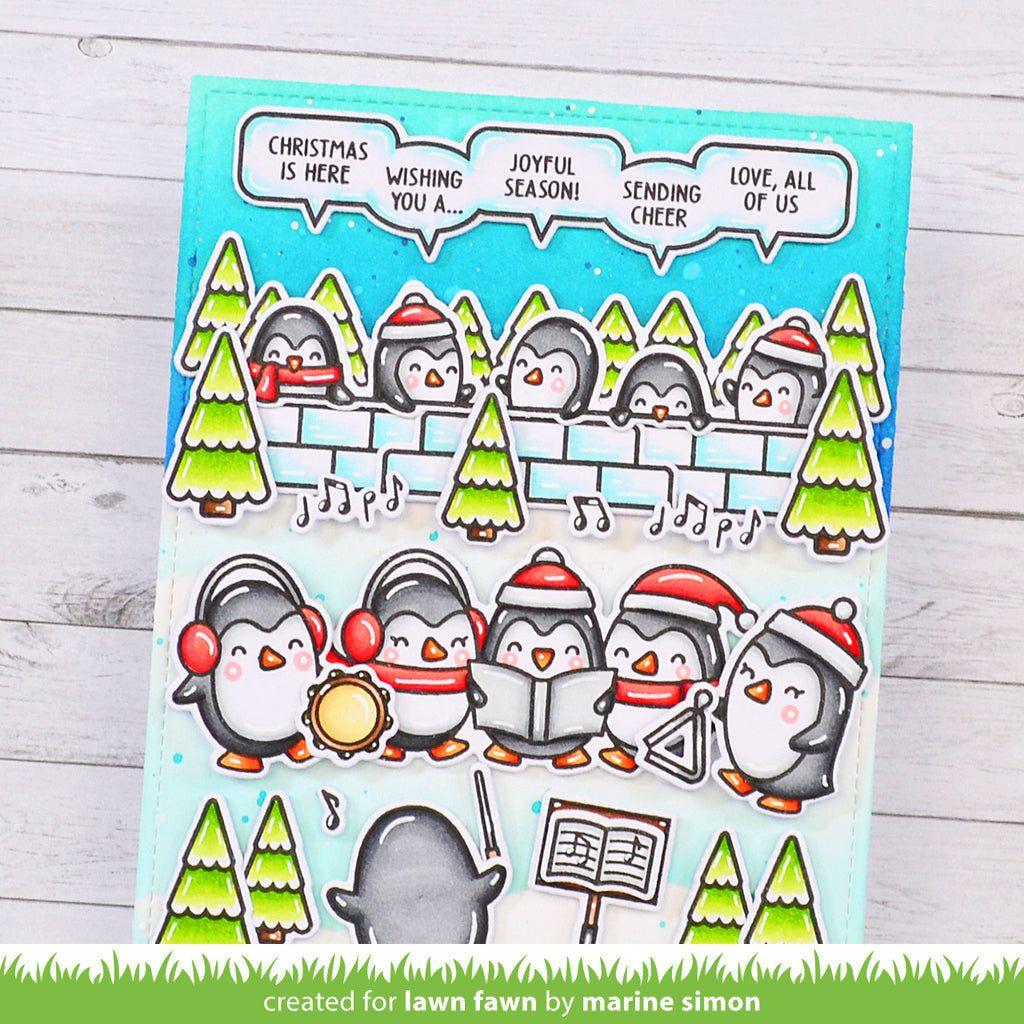 Lawn Fawn Simply Celebrate Winter Critters Add-On Clear Stamps lf3233 penguins