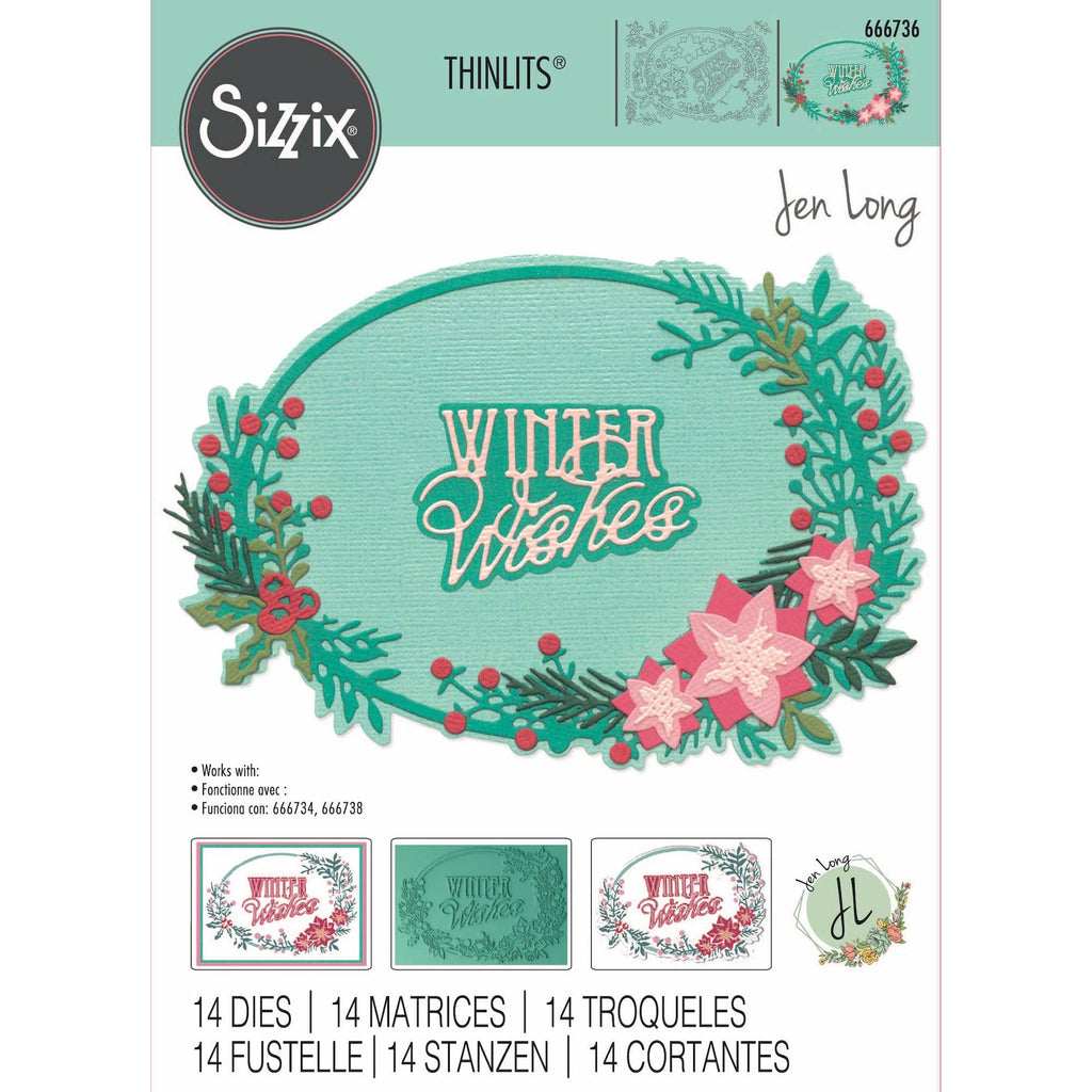 Sizzix Winter Wishes 2 Thinlits Dies 666736