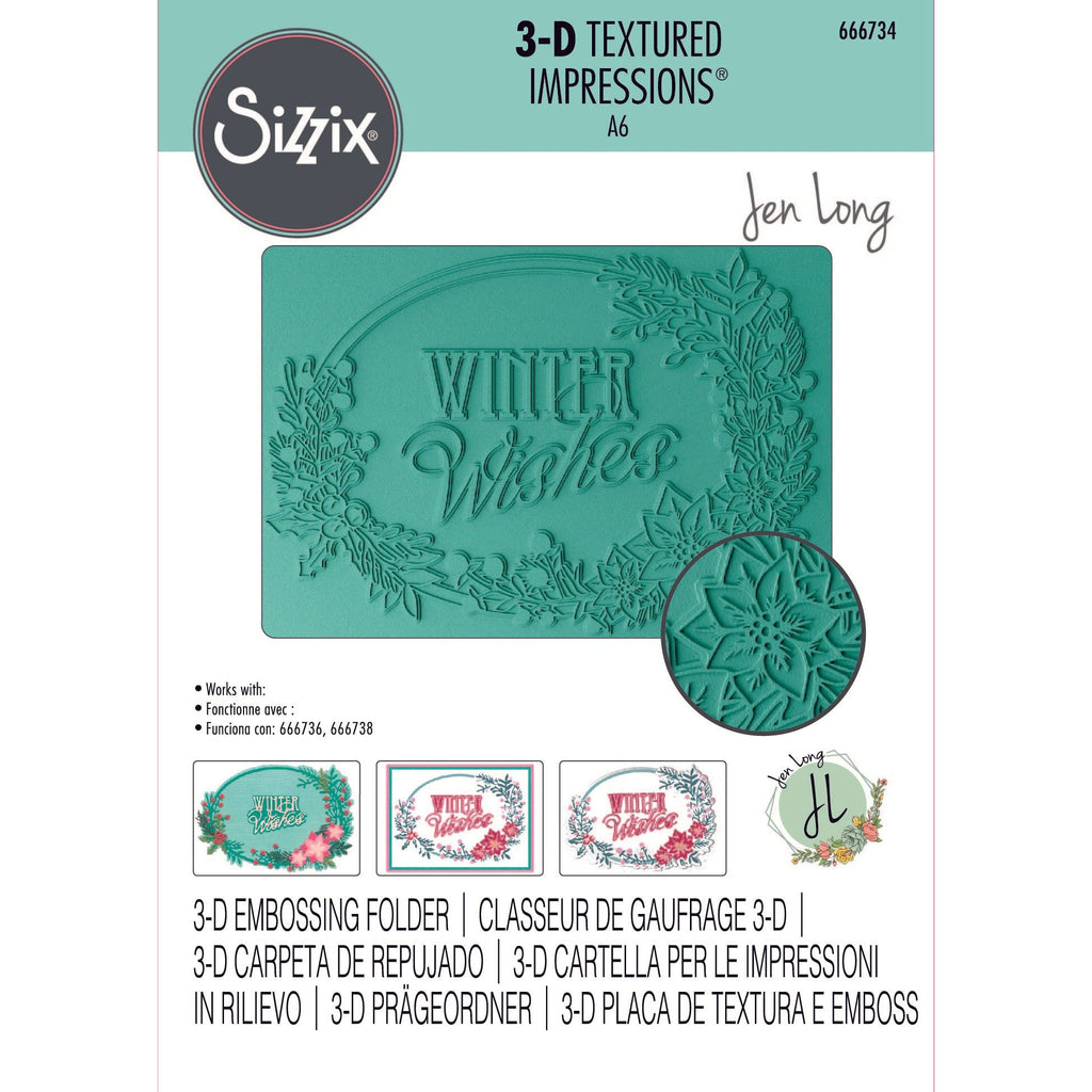 Sizzix Winter Wishes 3D Embossing Folder 666734