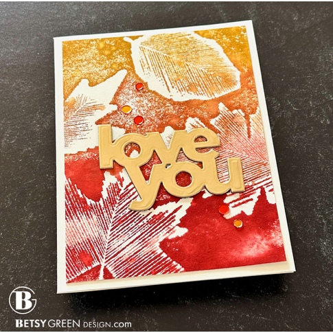 Simon Says Stamps and Dies Sketched Leaves set869sk Sweet Wishes Love You Card | color-code:ALT01