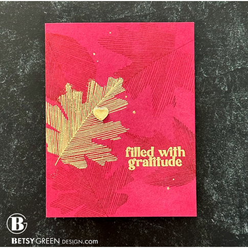 Simon Says Clear Stamps Sketched Leaves 2101msc Sweet Wishes Grateful Card | color-code:ALT01