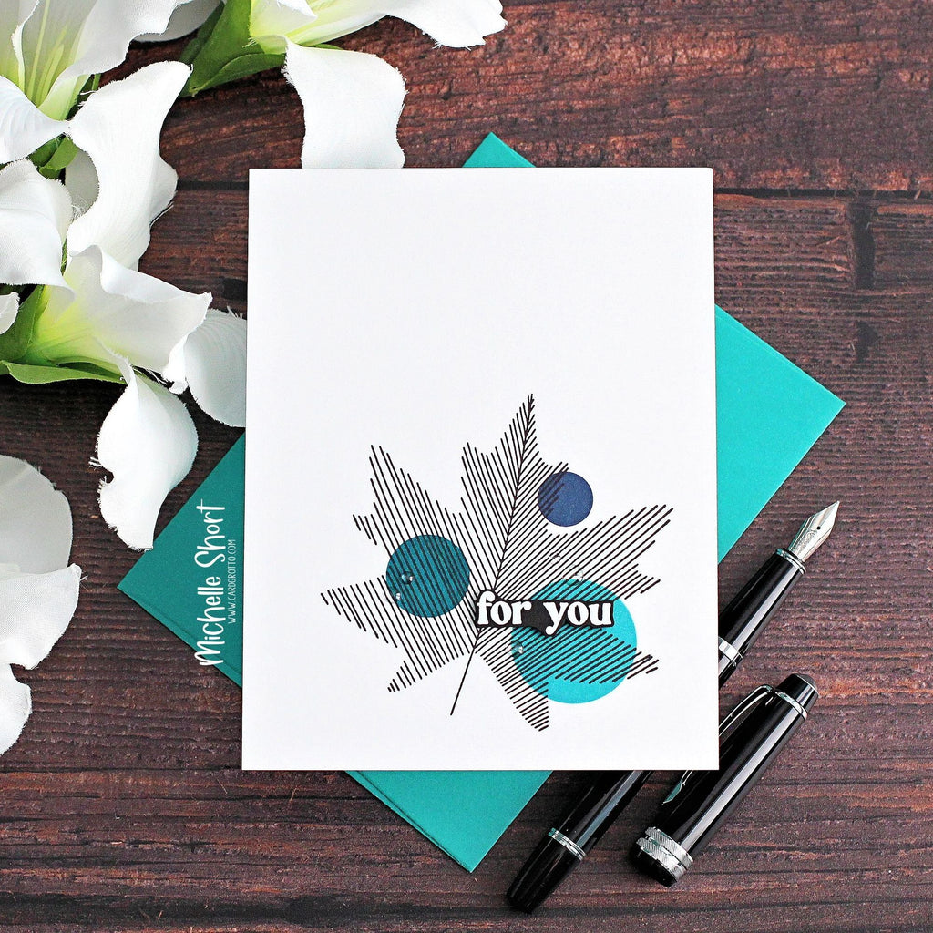 Simon Says Stamps and Dies Sketched Leaves set869sk Sweet Wishes For You Card | color-code:ALT02