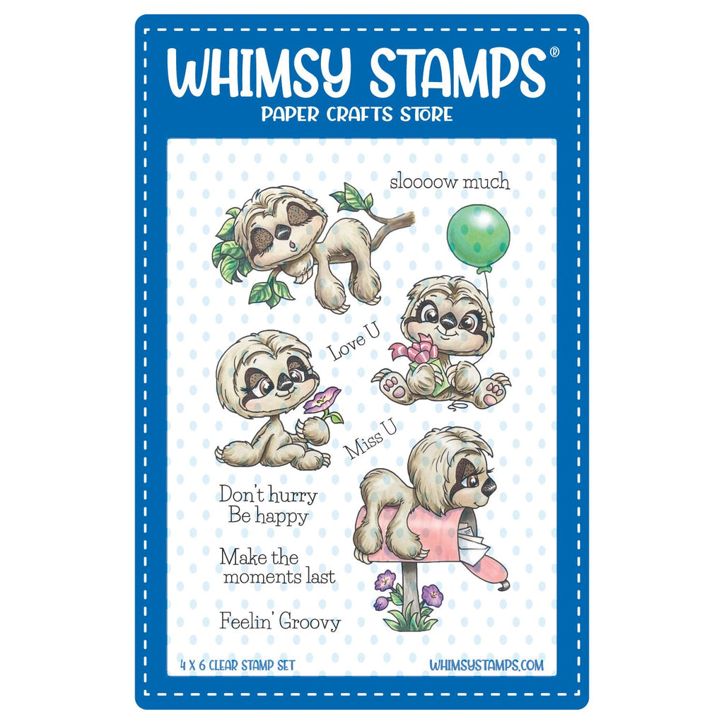 Whimsy Stamps Sloth Moments Clear Stamps 1233a