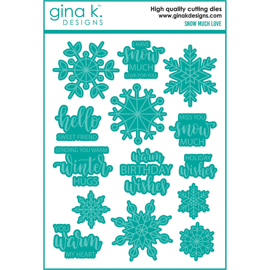 Gina K Designs Snow Much Love Coordinating Dies die0369