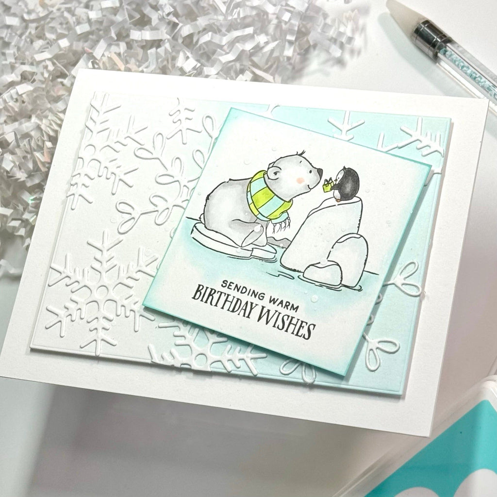 Simon Says Clear Stamps Snow Buddies 3137ssc Festive Fun Holiday Card