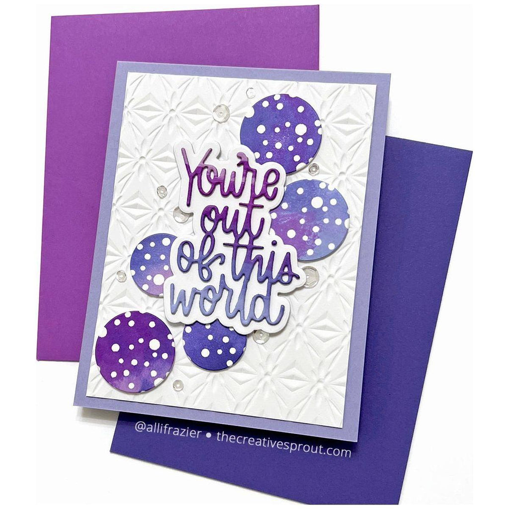 Simon Says Stamps and Dies Snowflake Circles set667sc Stamptember Out of This World Card | color-code:ALT01