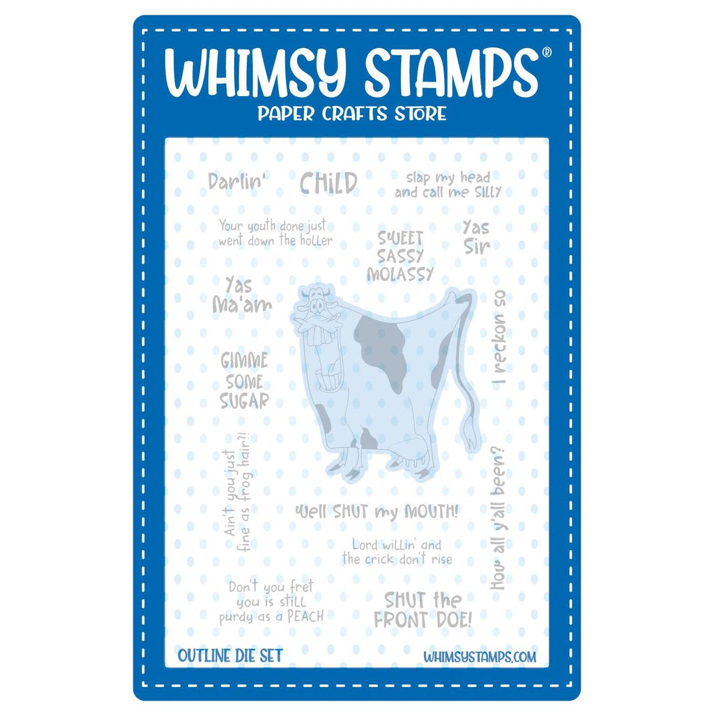 Whimsy Stamps Southern Sugar Outline Dies wsd307a