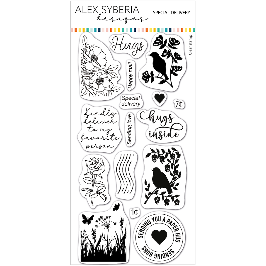 Alex Syberia Designs Special Delivery Clear Stamp Set asd-sta-163