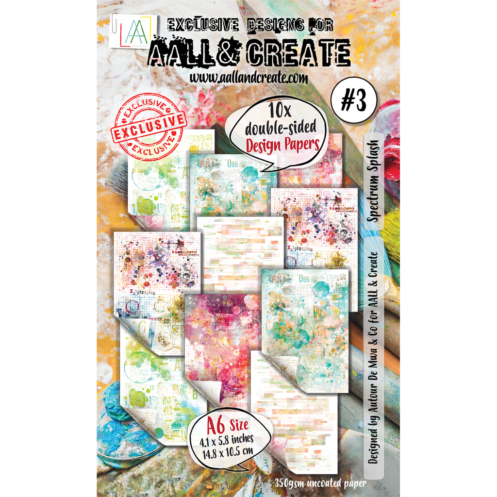 AALL & Create Spectrum Splash A6 Design Paper pa003