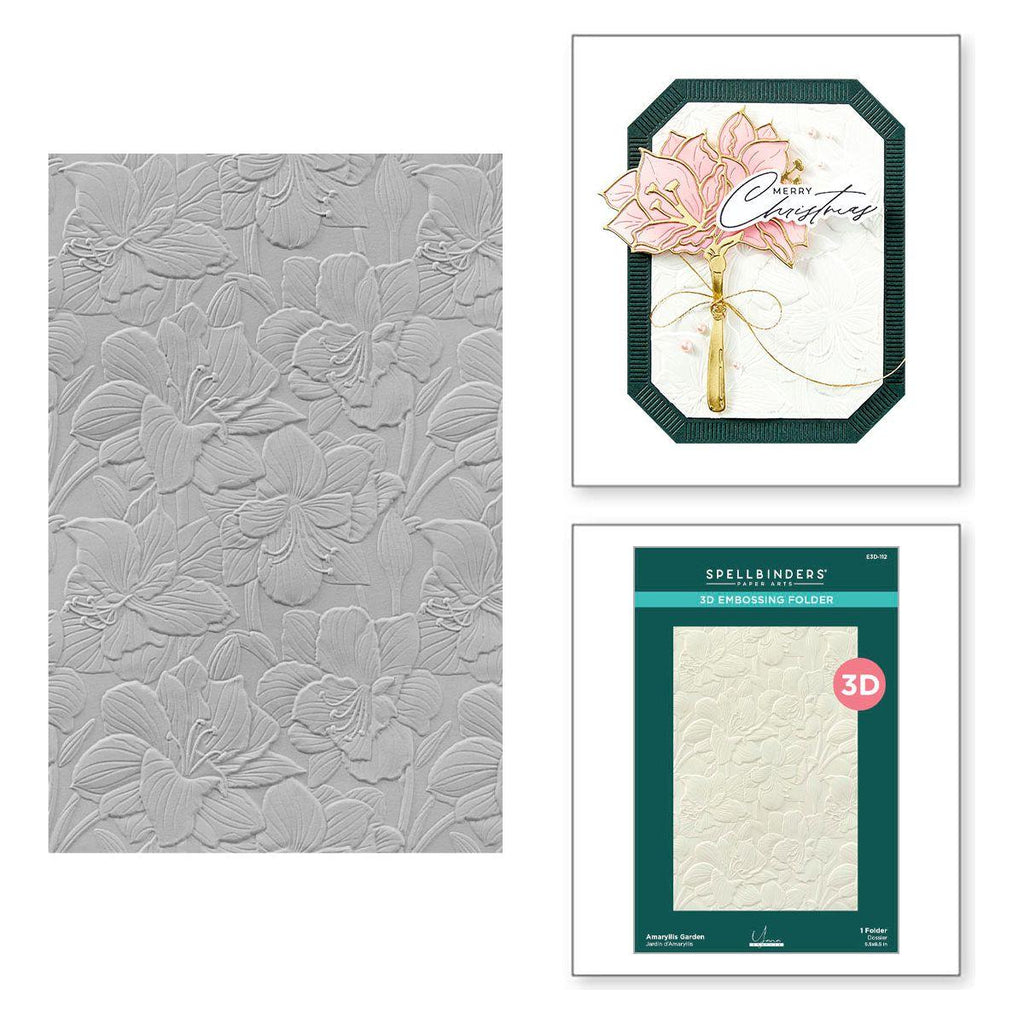 Spellbinders Amaryllis Garden 3D Embossing Folder e3d-112
