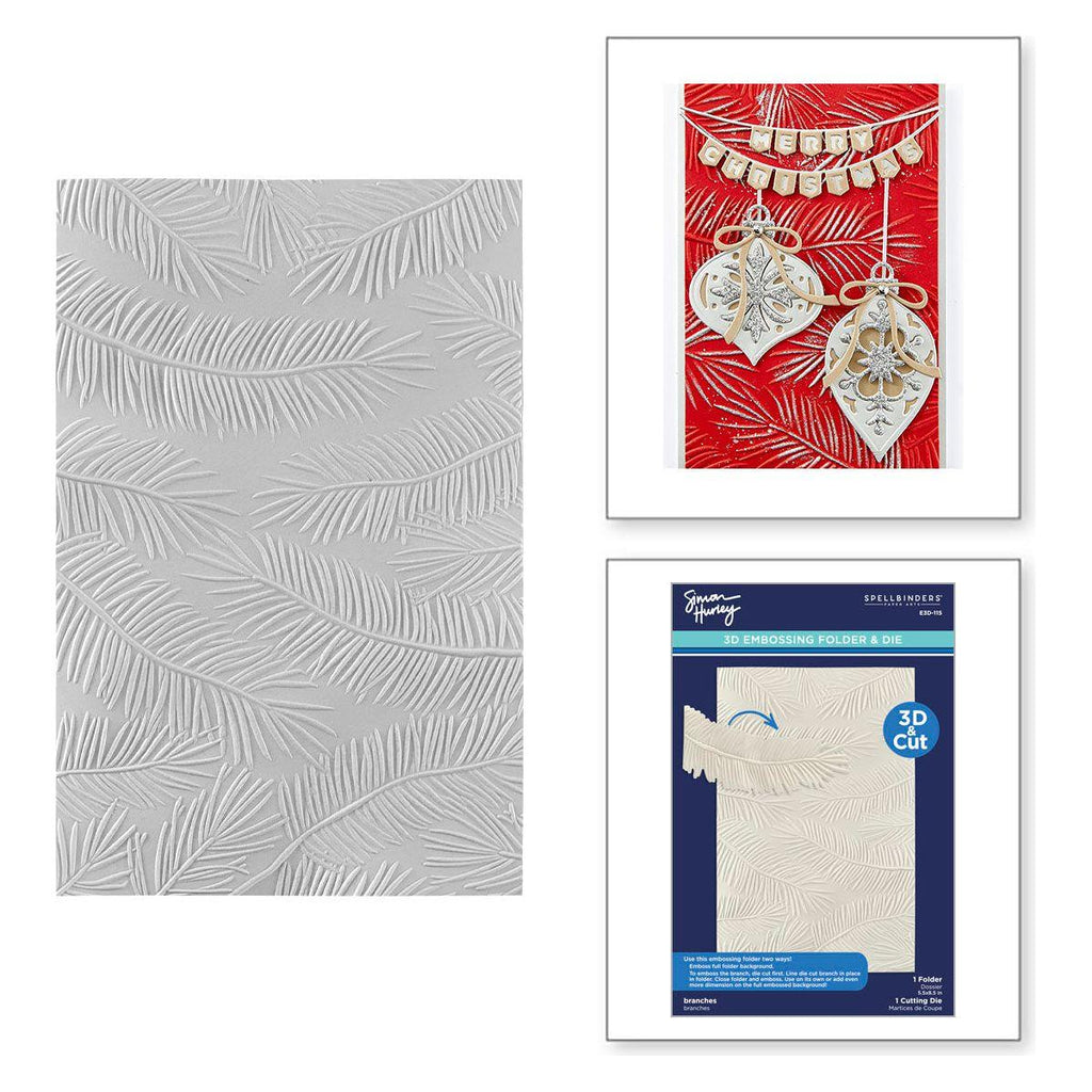 Spellbinders Branches 3D Embossing Folder e3d-115
