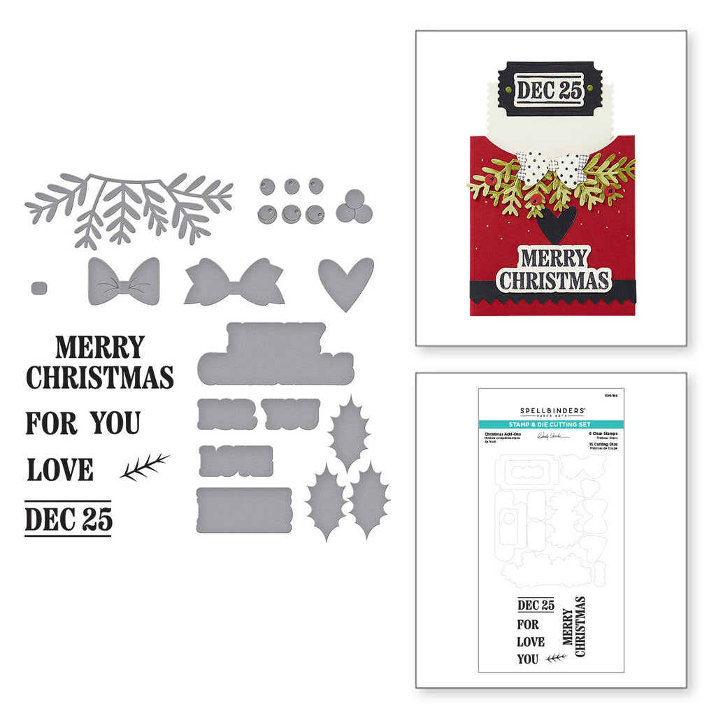 Spellbinders Christmas Gifting Stamp and Die Set sds-196