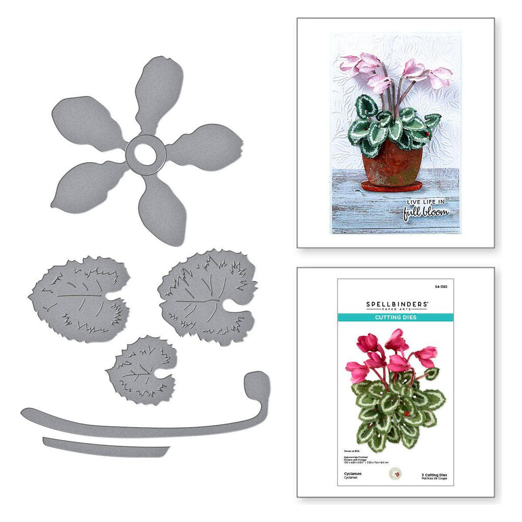 Spellbinders Cyclamen Etched Dies s4-1361