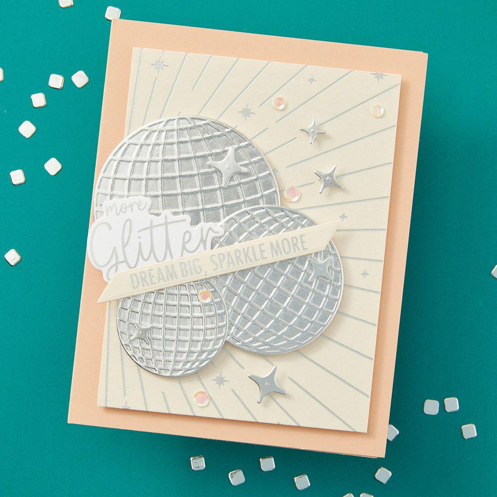 Spellbinders Disco Balls Etched Dies s5-648 glitter