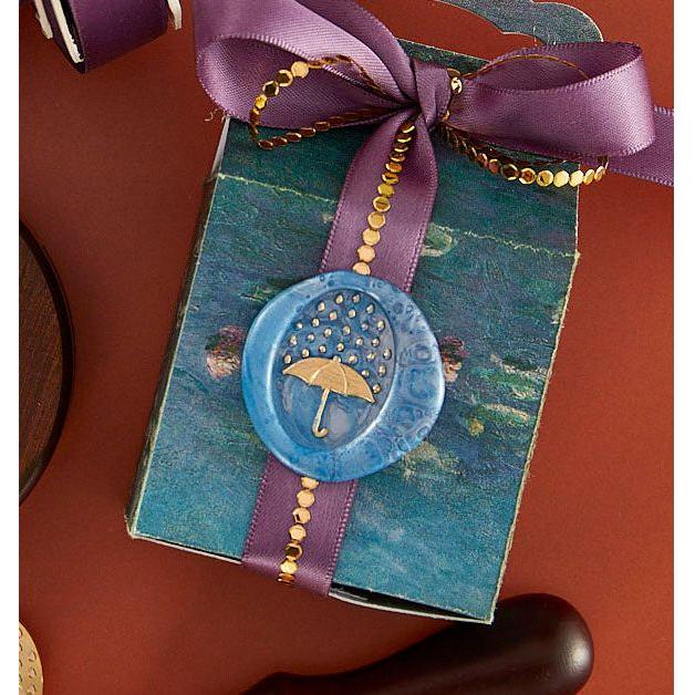 Spellbinders Falling Raindrops Wax Seal Stamp ws-133 gift