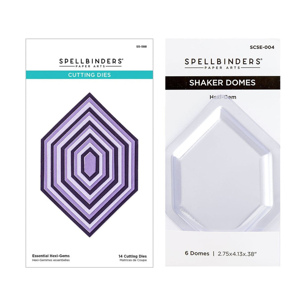 Spellbinders Hexi-Gem Shaker and Dies Bundle
