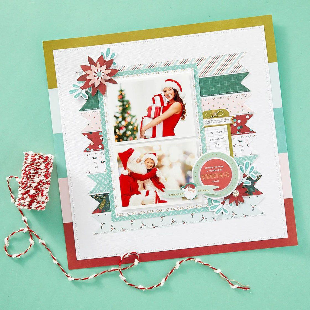 Spellbinders Oh Joyful Day Chipboard Frames 168532 christmas