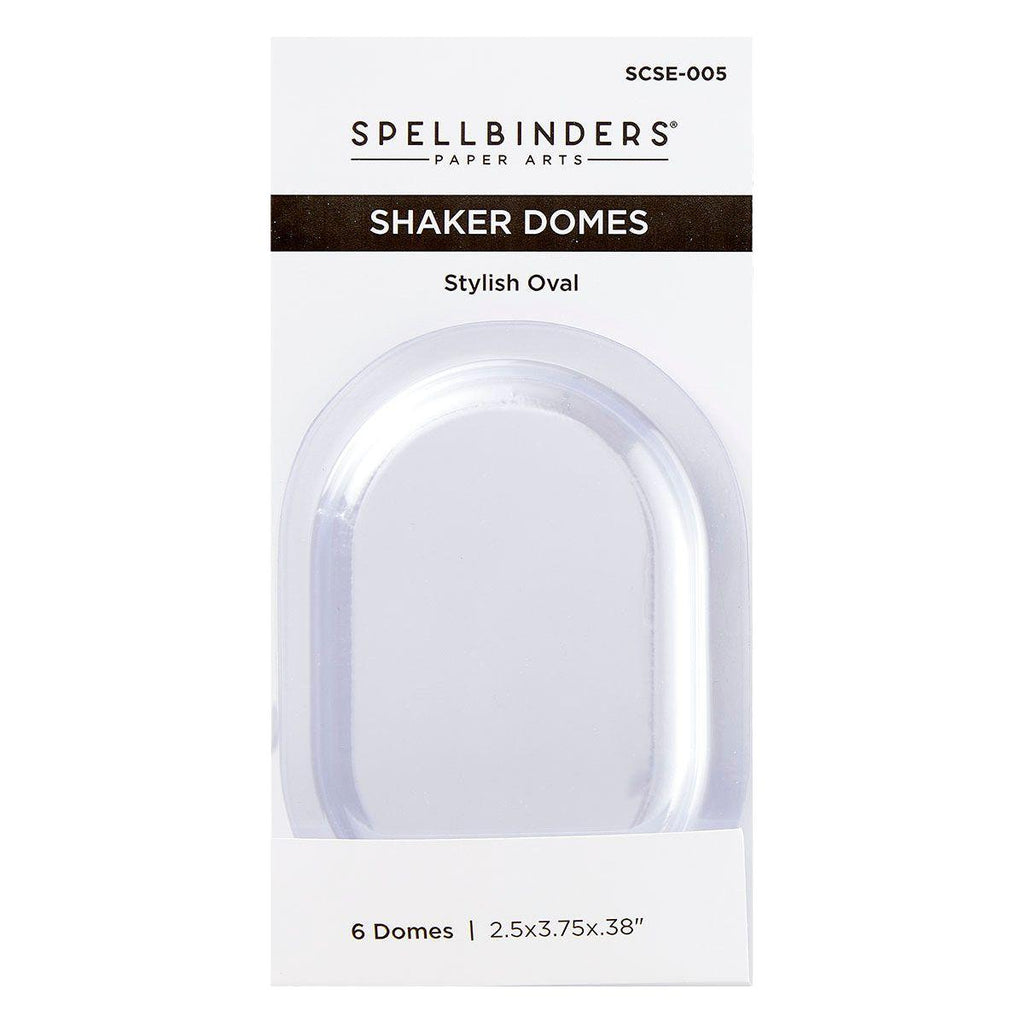 Spellbinders Stylish Oval Shaker Domes scse-005
