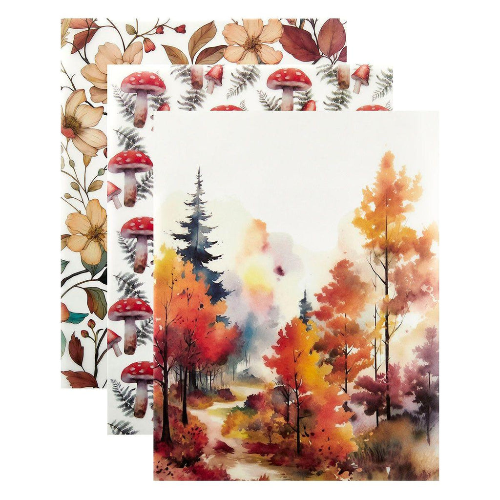 Spellbinders Woodland Foiled Acetate and Vellum scs-359 pages