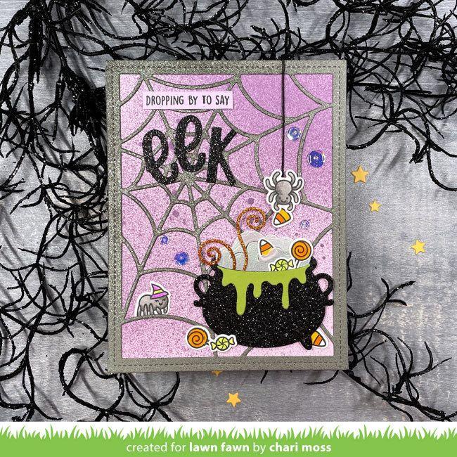 Lawn Fawn Sweet Spiders Stamps and Dies Set eek | color-code:alt1