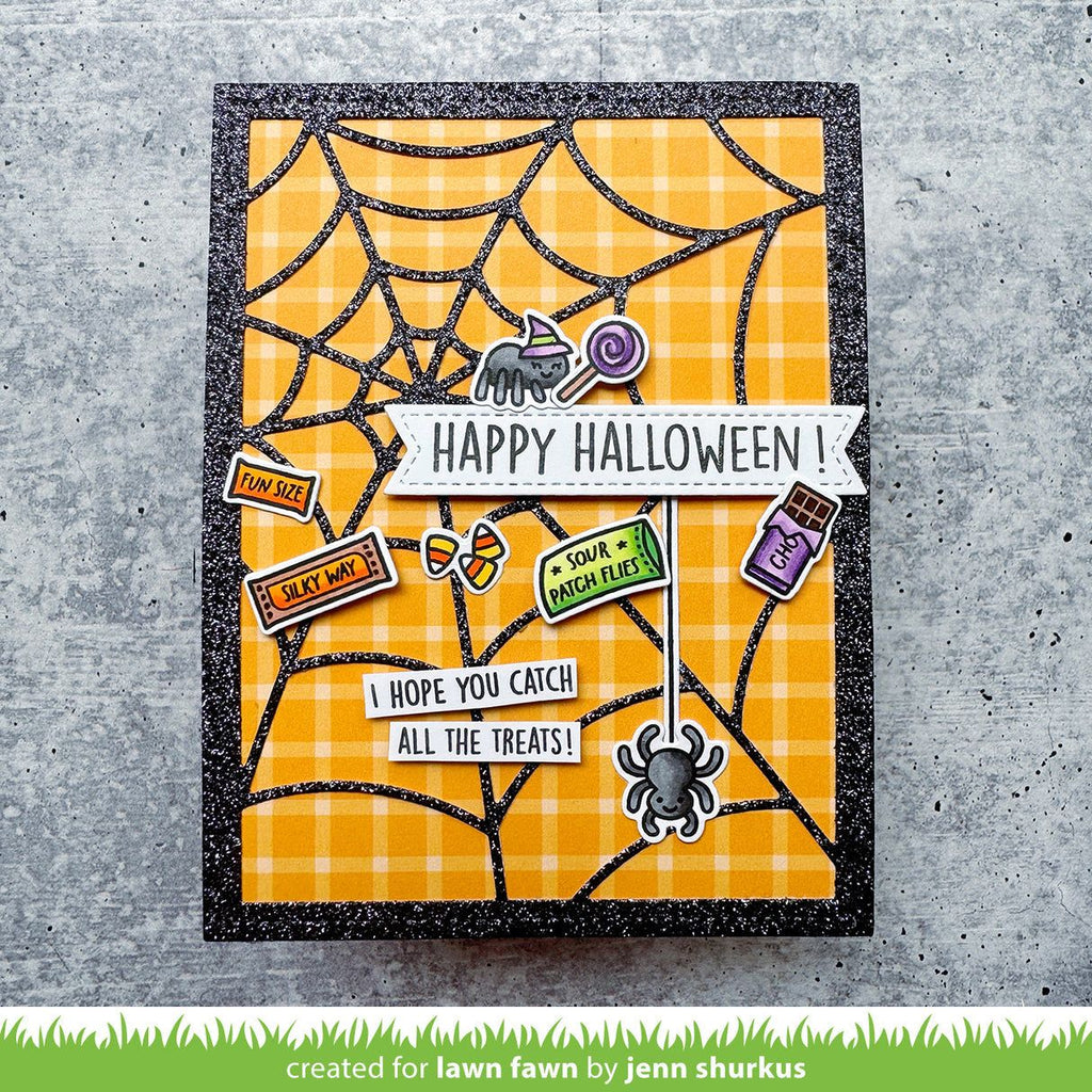 Lawn Fawn Sweet Spiders Add-On Clear Stamps lf3494 Happy Halloween