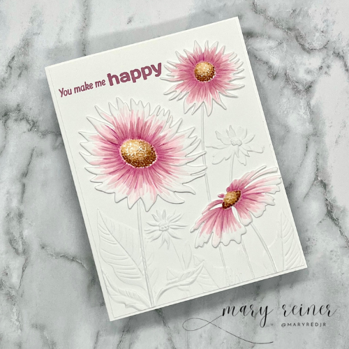 Simon Says Stamp Embossing Folder And Dies Splendid Daisies sfd316 Out Of This World Friend Card | color-code:ALT02