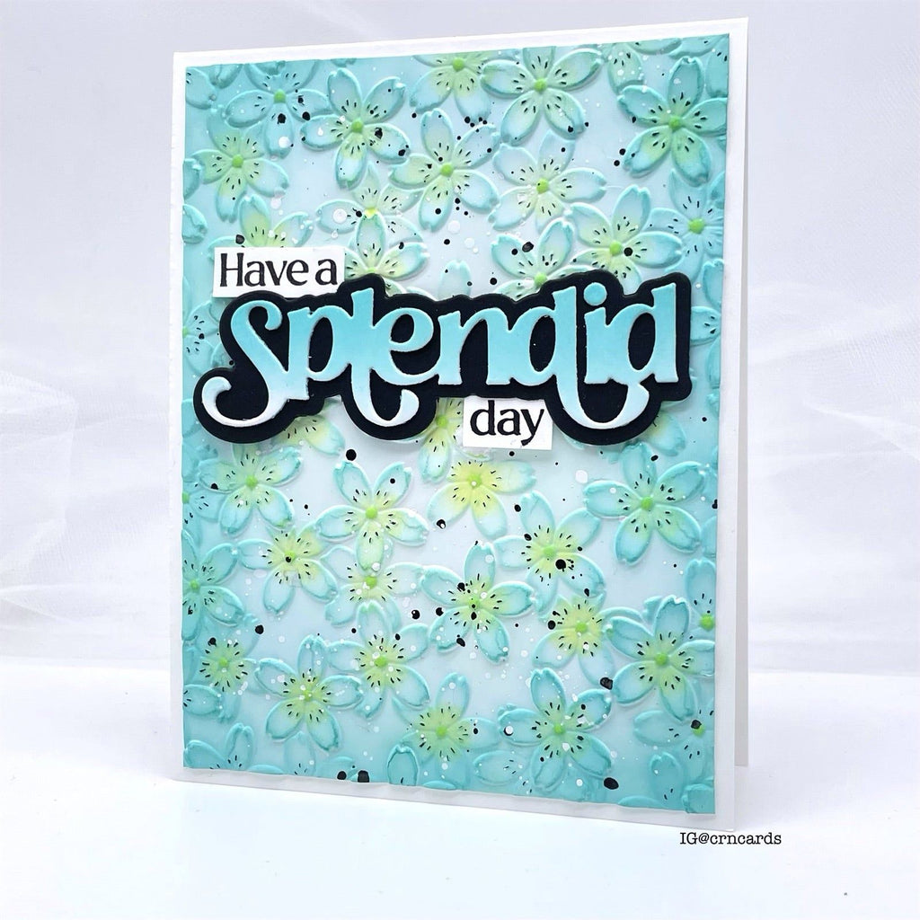 Simon Says Stamps and Dies Splendid Sentiments set757ss Be Bold Splendid Card