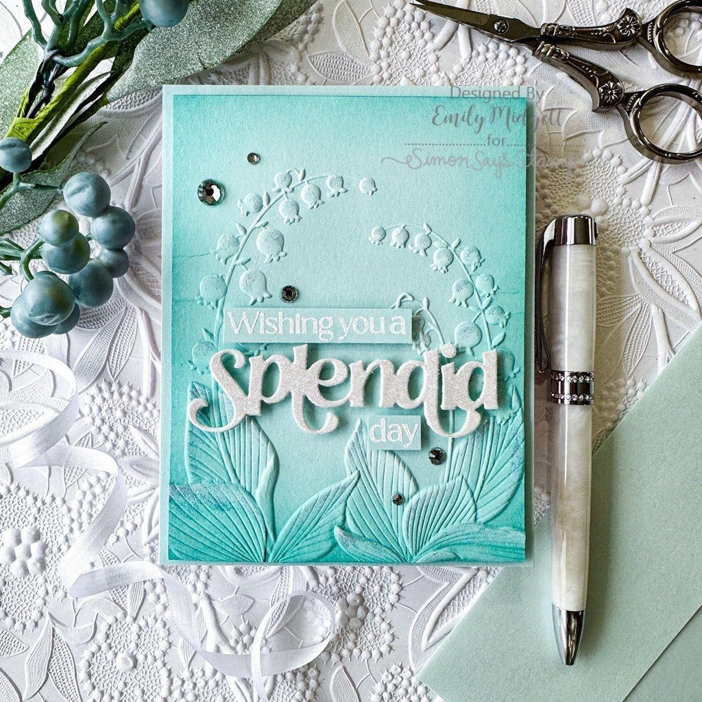 Simon Says Stamps and Dies Splendid Sentiments set757ss Be Bold Splendid Card | color-code:ALT02