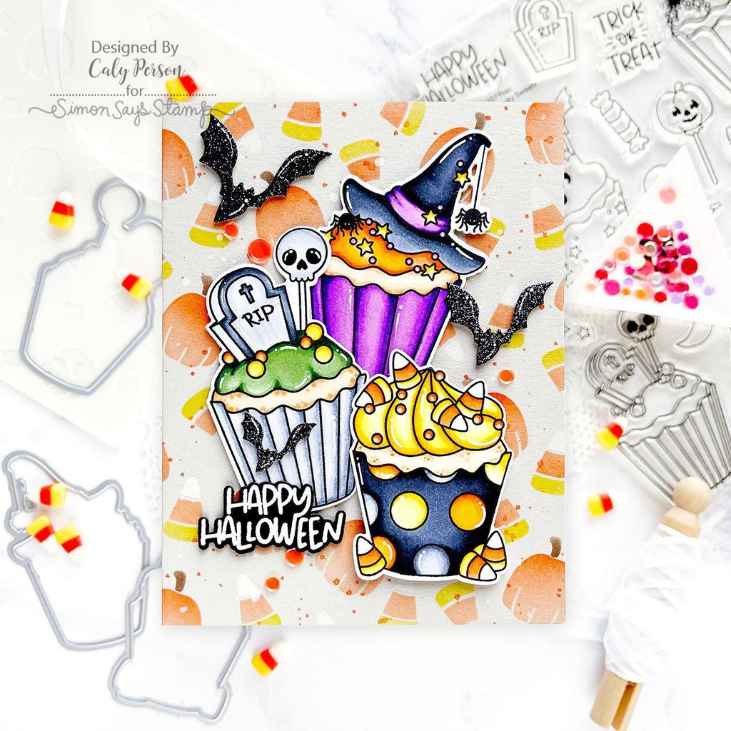 Simon Says Stamp Spooky Sweets Wafer Dies 1125sdc Cheering For You Halloween Card | color-code:ALT03