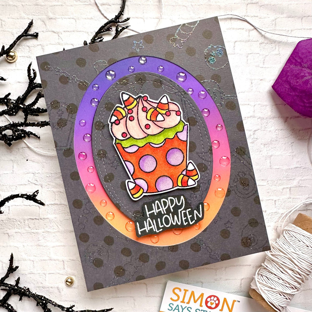 Simon Says Stamp Spooky Sweets Wafer Dies 1125sdc Cheering For You Halloween Card