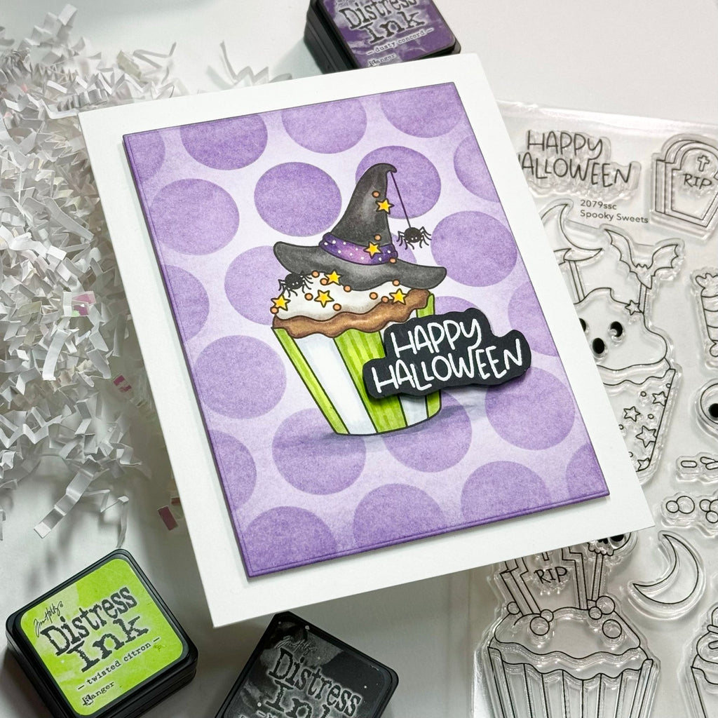 Simon Says Clear Stamps Spooky Sweets 2079ssc Cheering for You Halloween Card