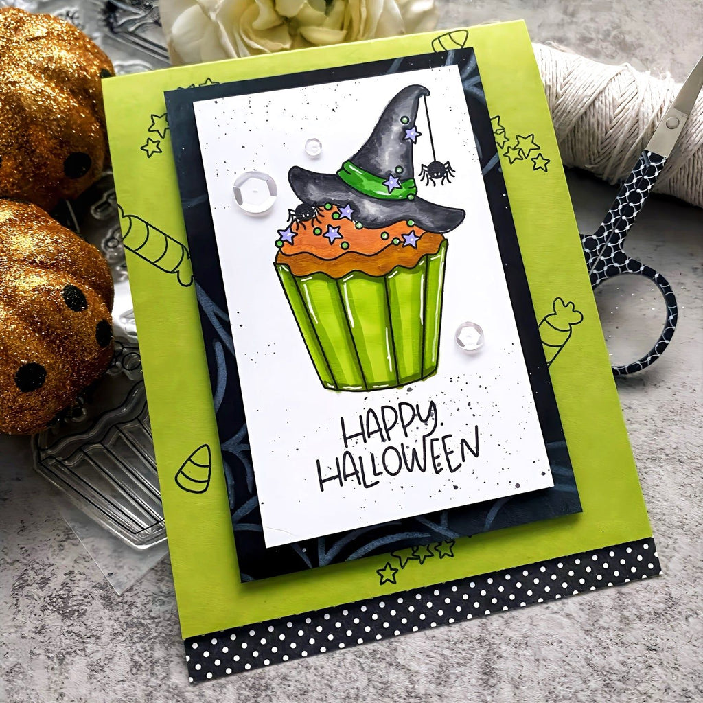 Simon Says Clear Stamps Spooky Sweets 2079ssc Cheering for You Halloween Card