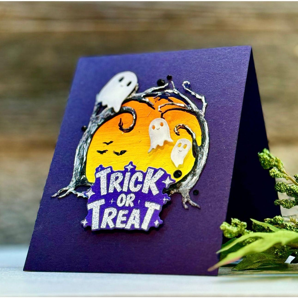 Simon Says Stamp Spooky Tree Arch Wafer Dies s965 Sweet Wishes Halloween Card