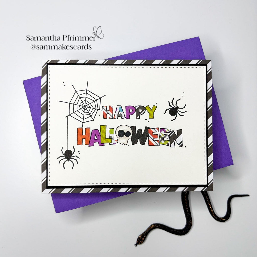 Simon Says Clear Stamps Spooky Windows 3092ssc Stamptember Halloween Card