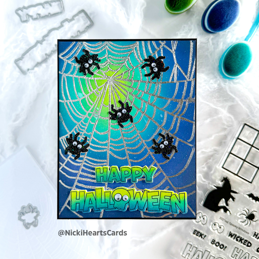 Simon Says Clear Stamps Spooky Windows 3092ssc Stamptember Halloween Card | color-code:ALT01