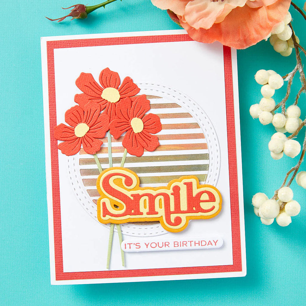 Spellbinders Spotlight Circle Duo Press Plates bp-187 smile