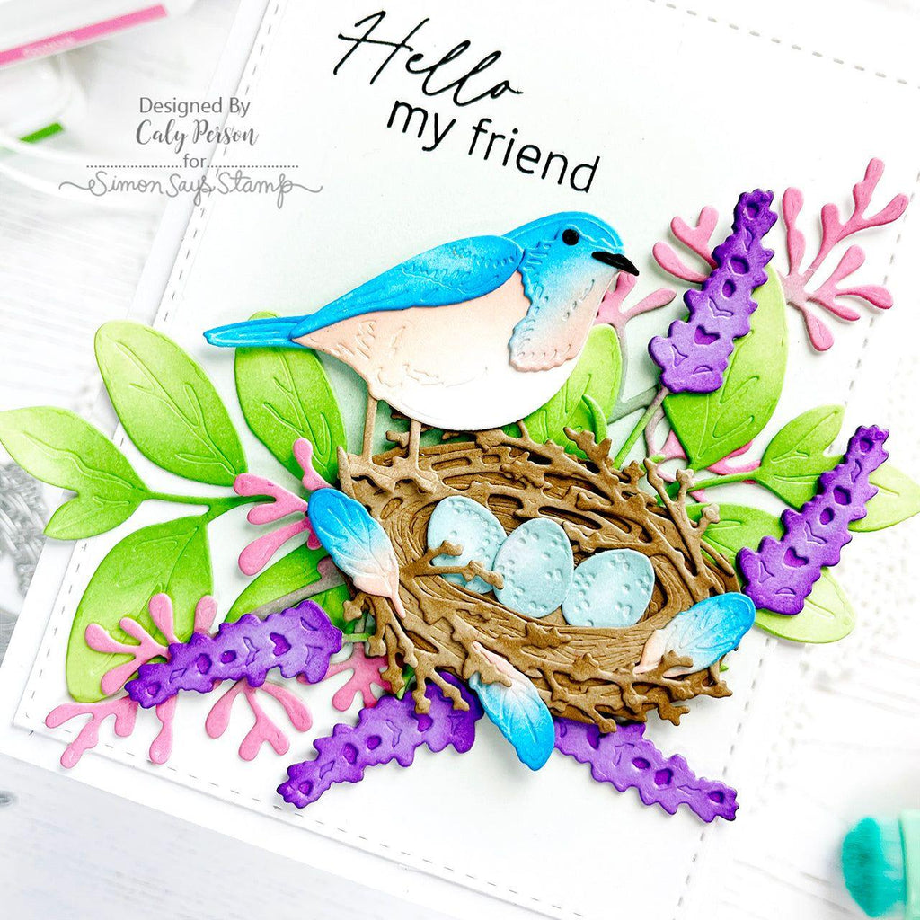 Honey Bee BEST OF EVERYTHING Clear Stamp Set hbst-468 Hello Friend Spring Bird Card | color-code:ALT03