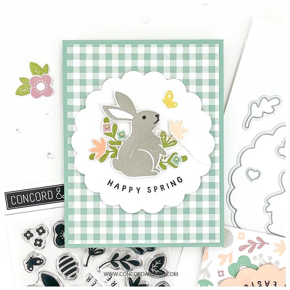 Concord & 9th Spring Bunny Clear Stamp Set 12064 spring