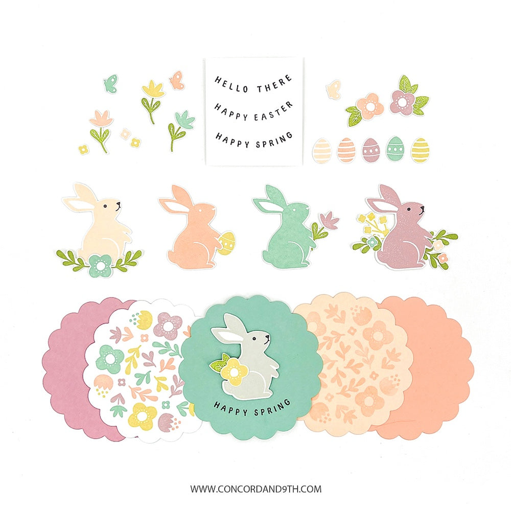 Concord & 9th Spring Bunny Die Set 12065 backer