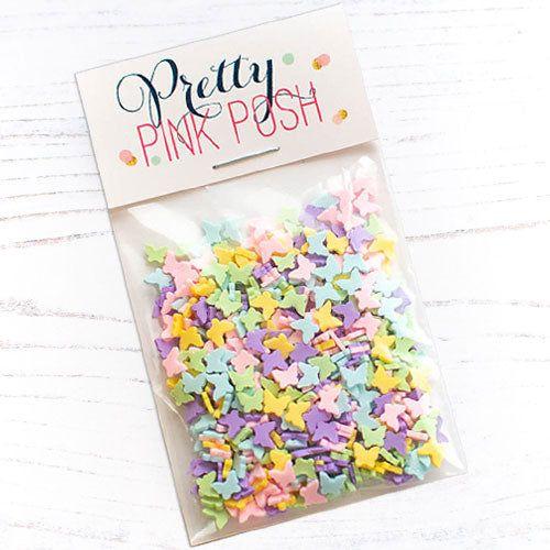 Pretty Pink Posh Spring Butterflies Clay Confetti